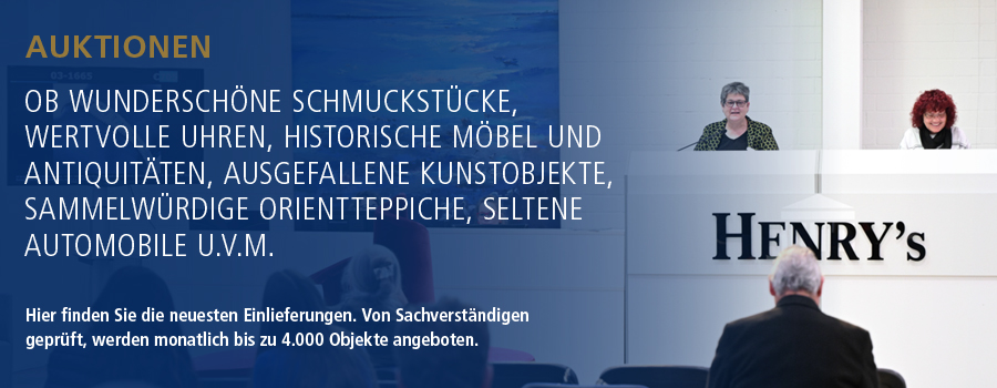 Auktionen für Schmuck, Uhren, Antiquitäten, Kunst, Orientteppiche ...