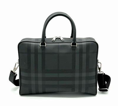 BURBERRY  Dark Charcoal Aktentasche