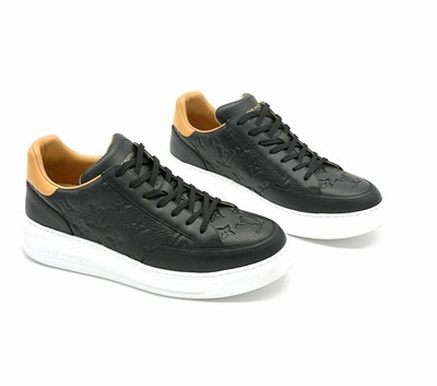 LOUIS VUITTON BEVERLY HILLS SNEAKER VINTAGE HERREN N25 -Genarbtes Kalbsleder mit ...