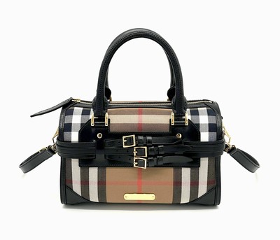 BURBERRY HANDTASCHE NOVA CHECK VINTAGE J26 -Breite: 31 cm ...
