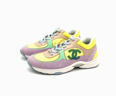 CHANEL SNEAKER VINTAGE F26 -Veloursleder / Textilgewebe ...