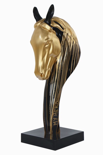 SKULPTUR  Horse Head Pop Art