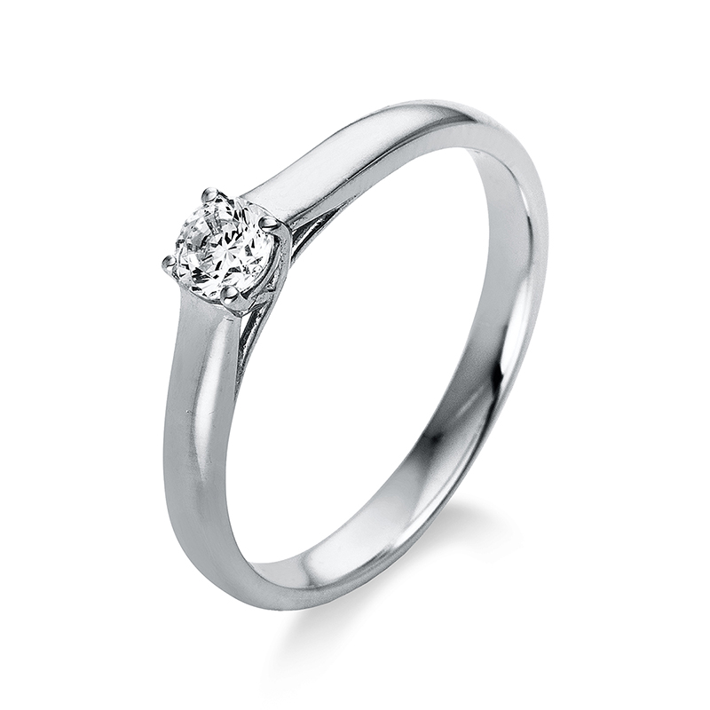 Image 90000039 - Ring 4er-Krappe 18 kt WG, 1 Brill. 0,20 ct, TW-si, Weite:52 =*=*= Unterkategorie: ...