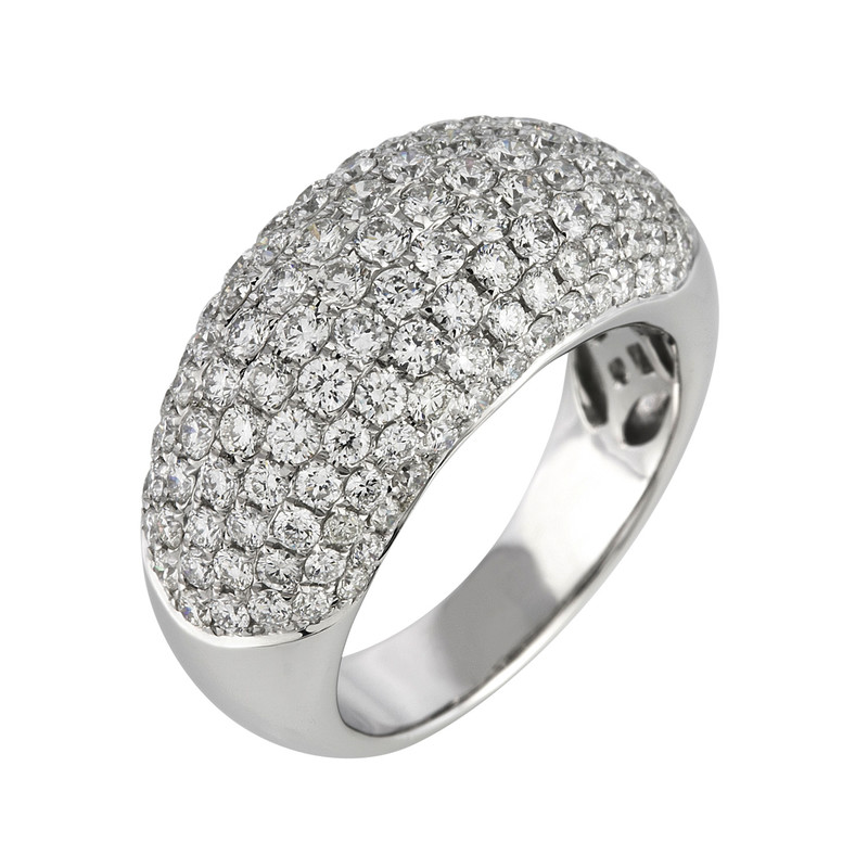 Image 90000067 - Ring 18 kt WG, 133 Brillanten 2,63 ct, TW-vsi/si, Weite:55 =*=*= Unterkategorie: Pavé, ...