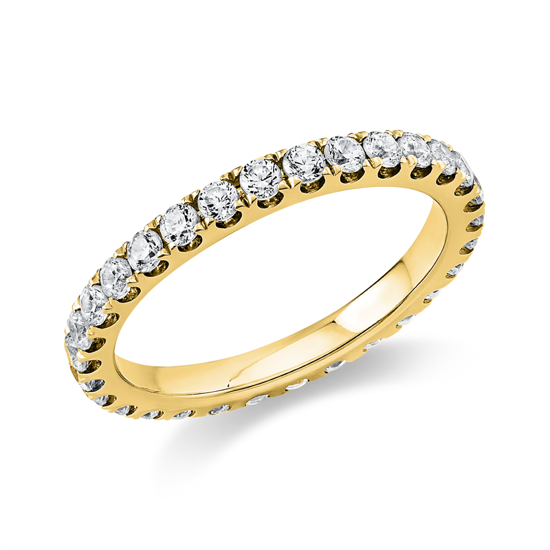 Image 90000071 - Ring 14 kt GG, 30 Brillanten 1,03 ct, TW-si, Weite:54 =*=*= Unterkategorie: Memoire ...