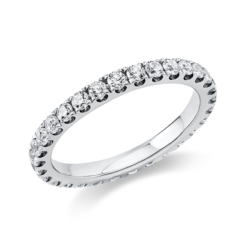 Image 90000073 - Ring 14 kt WG, 29 Brillanten 1,00 ct, TW-si, B:2,3 mm, Weite:52 =*=*= Unterkategorie: ...