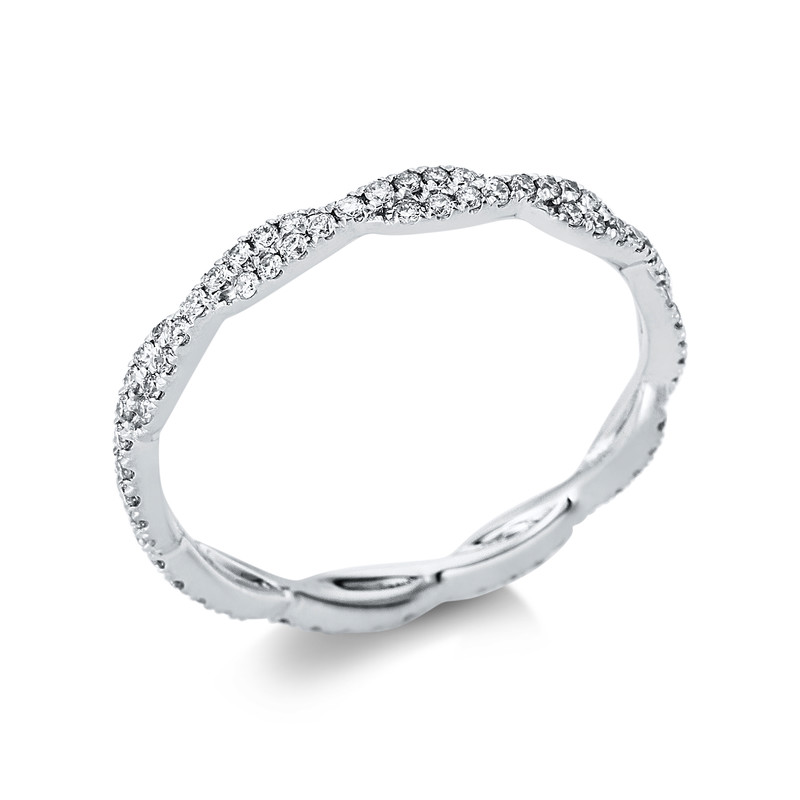 Image 90000093 - Ring 18 kt WG, 90 Brillanten 0,42 ct, TW-si, B:2,1 mm, Weite:54 =*=*= Unterkategorie: ...