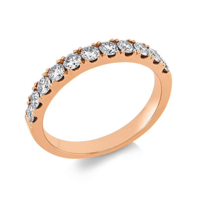 Image 90000133 - Ring 18 kt RG, 11 Brillanten 0,70 ct, TTLB-si, B:2,7 mm, Weite:53 =*=*= Unterkategorie: ...