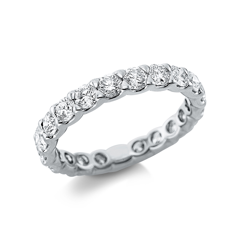 Image Ring 18 kt WG, 21 Brillanten 2,10 ct, TW-si, B:3,2 mm, Weite:53