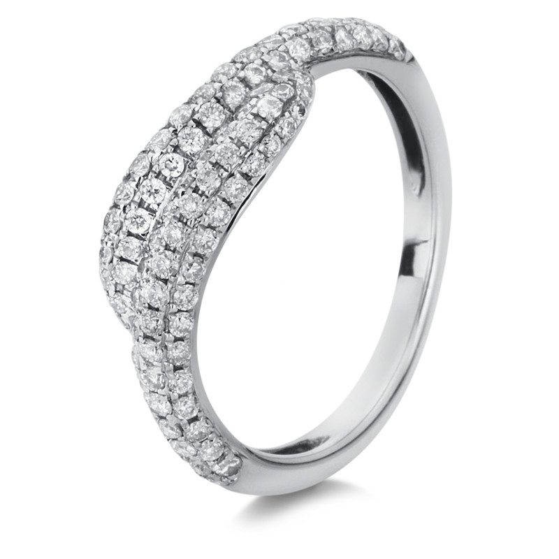 Image 90000230 - Ring 18 kt WG, 108 Brillanten 0,50 ct, TW-si, Weite:50 =*=*= Unterkategorie: Pavé, ...