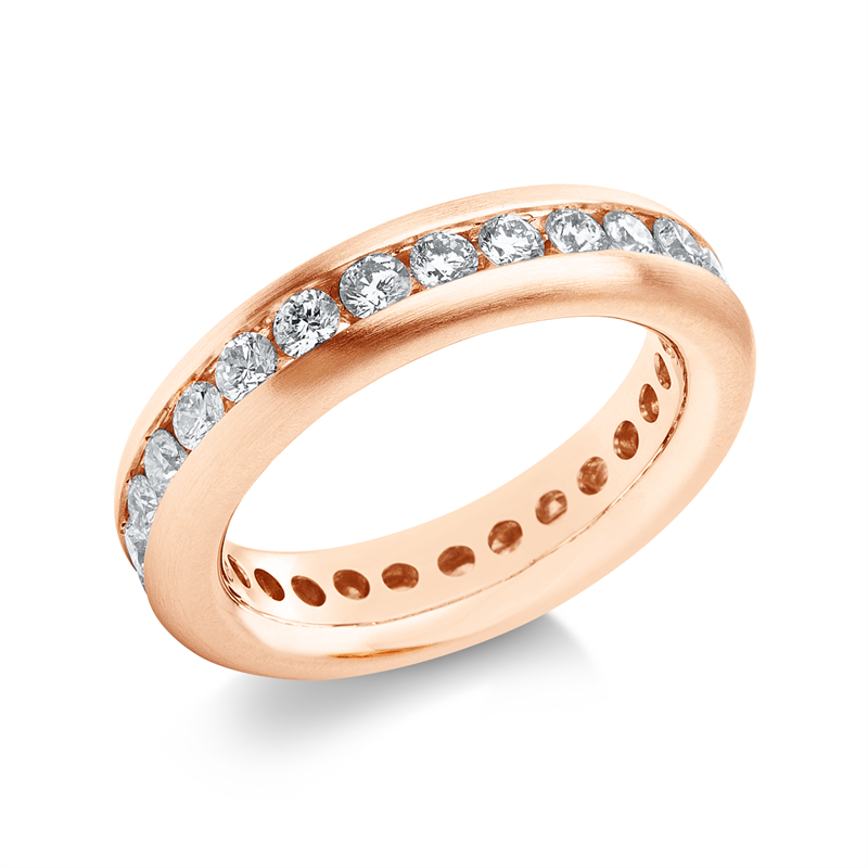 Image 90000290 - Ring 18 kt RG, mattiert, Brill. 1,55 ct, TW-si, Weite:54 =*=*= Unterkategorie: Memoire ...