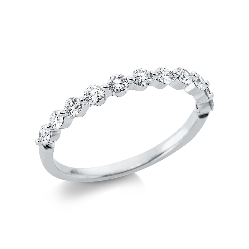 Image 90000330 - Ring 18 kt WG, 11 Brillanten 0,45 ct, TW-pi, Weite:54 =*=*= Unterkategorie: Modern ...