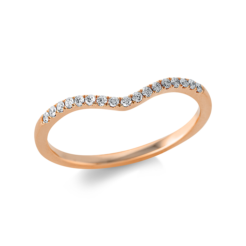 Image 90000335 - Ring 18 kt RG, 17 Brillanten 0,11 ct, TW-si, Weite:54 =*=*= Unterkategorie: Modern ...