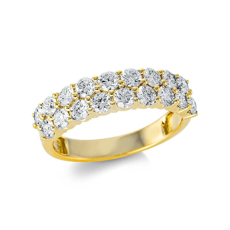 Image 90000336 - Ring 18 kt GG, 18 Brillanten 1,42 ct, TW-si, B:5,3 mm, Weite:54 =*=*= Unterkategorie: ...