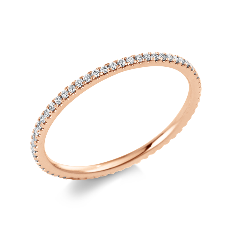 Image 90000340 - Ring 14 kt RG, 54 Brillanten 0,21 ct, TW-si, B:1,2 mm, Weite:51 =*=*= Unterkategorie: ...