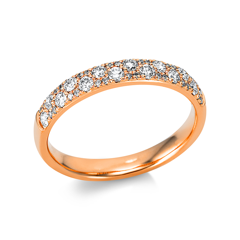 Image 90000344 - Ring 18 kt RG, 42 Brillanten 0,44 ct, TW-si, B:3,0 mm, Weite:54 =*=*= Unterkategorie: ...