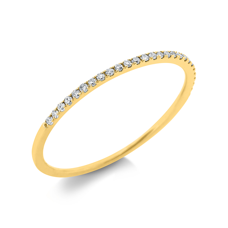 Image 90000371 - Ring 18 kt GG, 27 Brillanten 0,07 ct, TW-si, B:0,6 mm, Weite:54 =*=*= Unterkategorie: ...