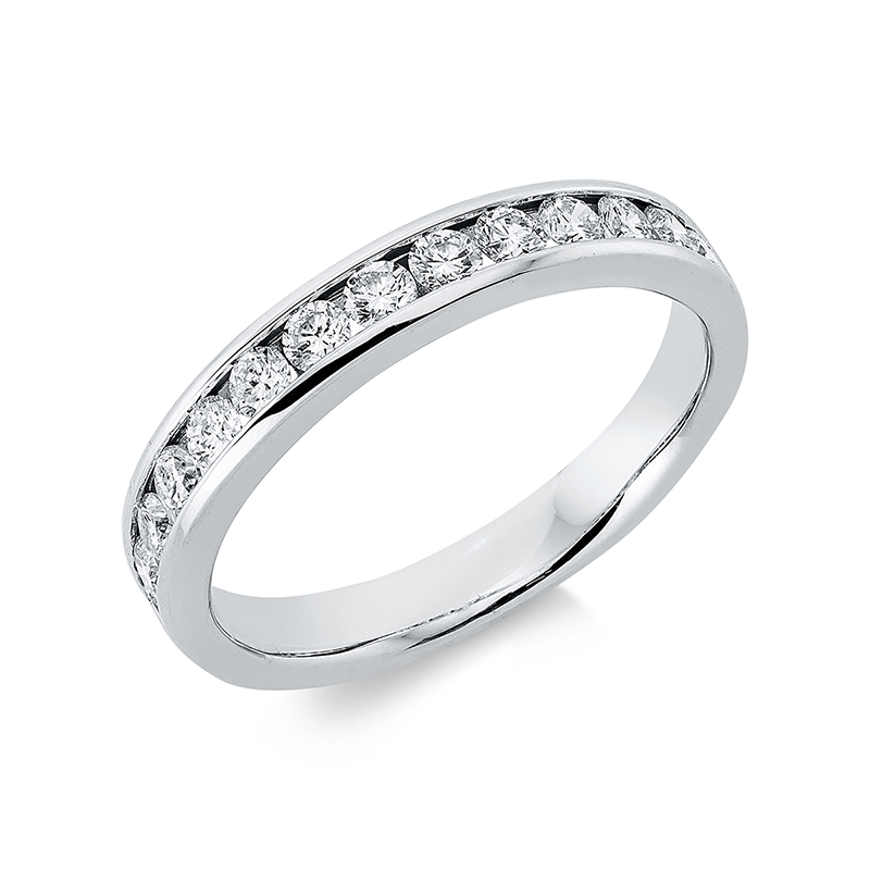 Image 90000389 - Ring 18 kt WG, 14 Brillanten 0,51 ct, TW-si, Weite:53 =*=*= Unterkategorie: Memoire ...
