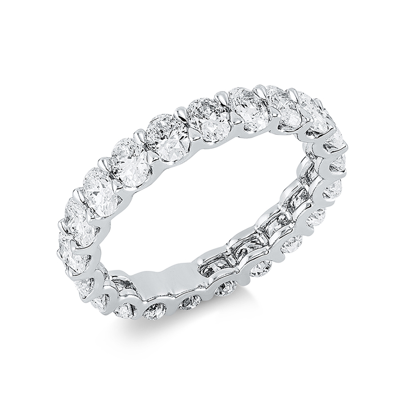 Image 90000390 - Ring 18 kt WG, 21 Oval 2,82 ct, TW-vsi, B:4,0 mm, Weite:53 =*=*= Unterkategorie: ...