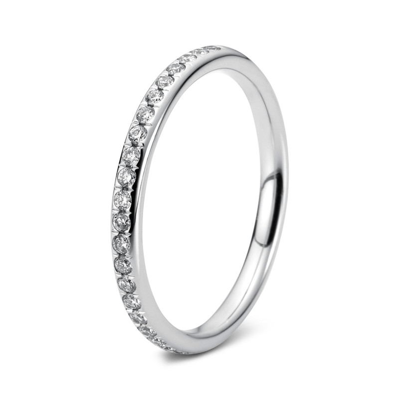 Image 90000411 - Ring 18 kt WG, 25 Brillanten 0,13 ct, TW-vsi/si, B:1,9 mm, ...