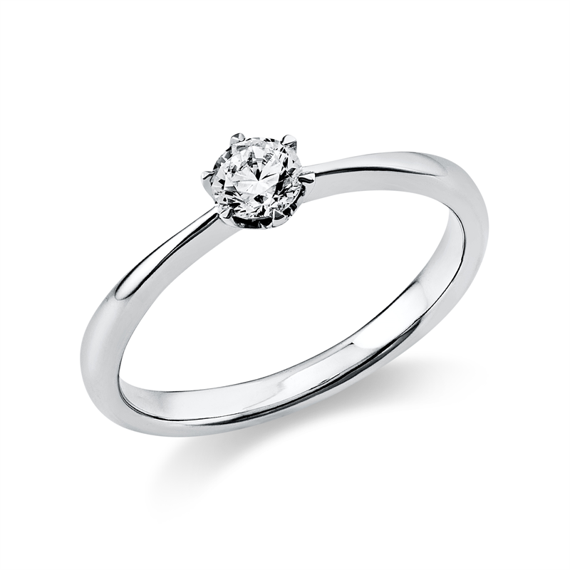 Image 90000423 - Ring 6er-Krappe 18 kt WG, 1 Brill. 0,25 ct, TW-si, Weite:53 =*=*= Unterkategorie: ...