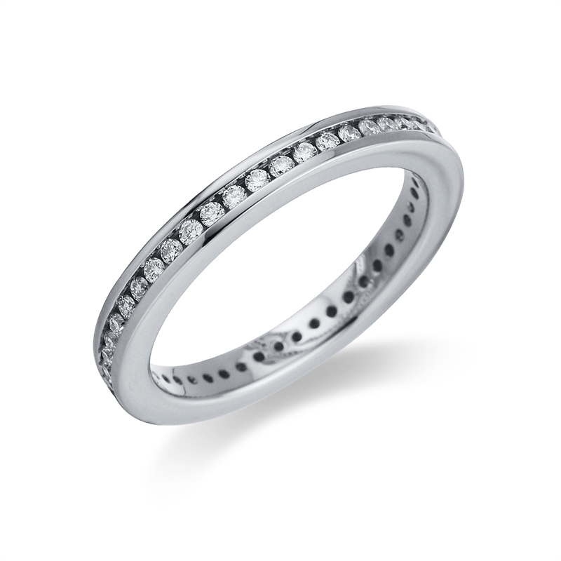 Image 90000433 - Ring 18 kt WG, 37 Brillanten 0,47 ct, TW-si, B:2,4 mm, Weite:48 =*=*= Unterkategorie: ...