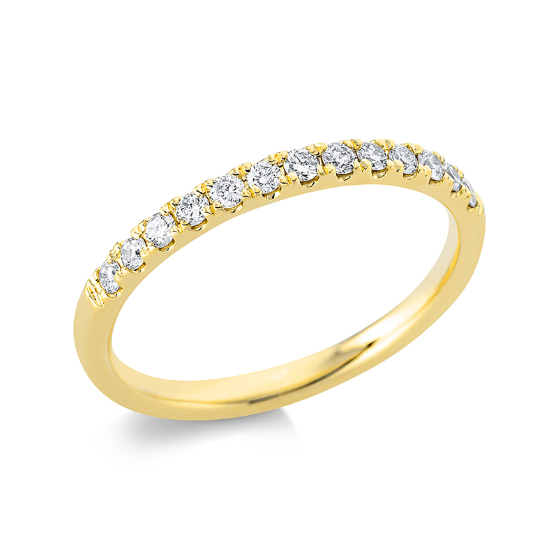 Image 90000497 - Ring 18 kt GG, 13 Brillanten 0,22 ct, TW-si, B:2,0 mm, Weite:53 =*=*= Unterkategorie: ...