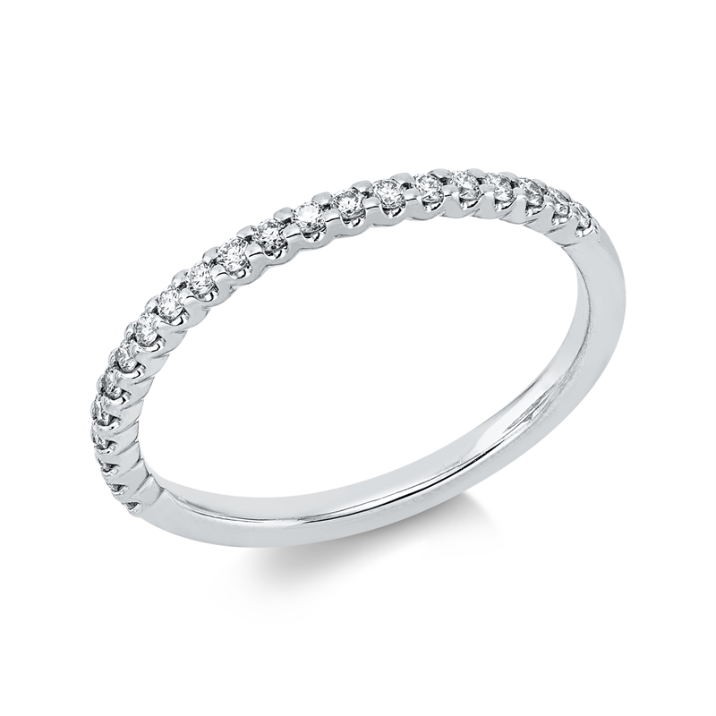 Image 90000501 - Ring 18 kt WG, 21 Brillanten 0,19 ct, TW-si, B:1,7 mm, Weite:54 =*=*= Unterkategorie: ...