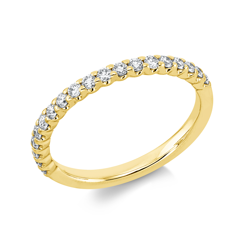 Image 90000502 - Ring 18 kt GG, 19 Brillanten 0,37 ct, TW-si, B:1,9 mm, Weite:54 =*=*= Unterkategorie: ...