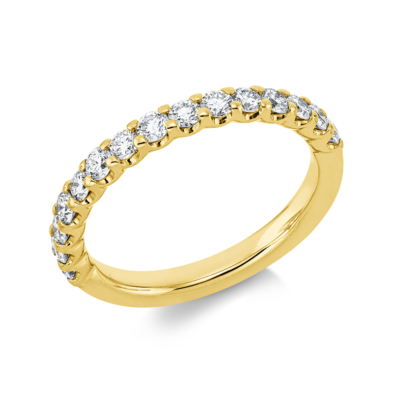 Image 90000504 - Ring 18 kt GG, 15 Brillanten 0,70 ct, TW-si, B:2,5 mm, Weite:54 =*=*= Unterkategorie: ...