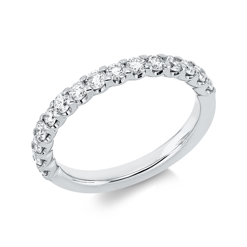 Image 90000505 - Ring 18 kt WG, 15 Brillanten 0,70 ct, TW-si, B:2,5 mm, Weite:54 =*=*= Unterkategorie: ...