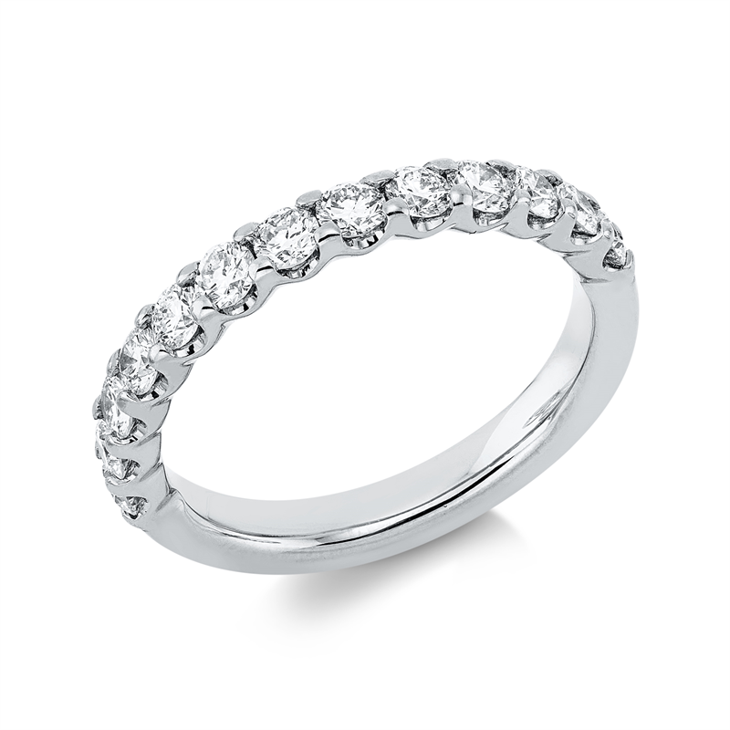 Image 90000507 - Ring 18 kt WG, 13 Brillanten 0,88 ct, TW-si, B:2,8 mm, Weite:54 =*=*= Unterkategorie: ...