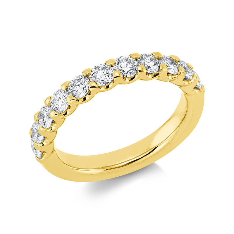 Image 90000508 - Ring 18 kt GG, 11 Brillanten 1,13 ct, TW-si, B:3,3 mm, Weite:54 =*=*= Unterkategorie: ...