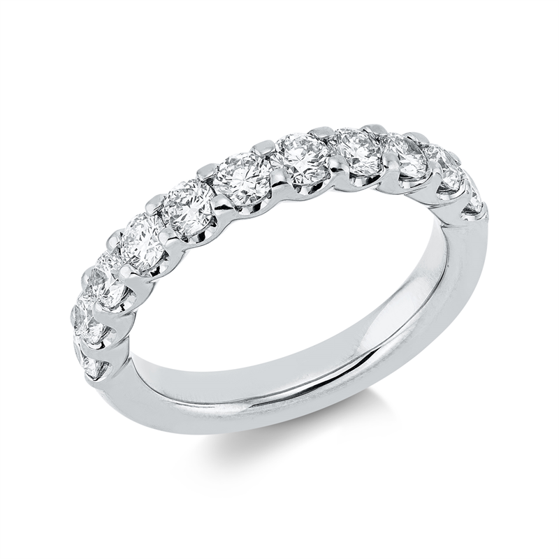 Image 90000509 - Ring 18 kt WG, 11 Brillanten 1,13 ct, TW-si, B:3,3 mm, Weite:54 =*=*= Unterkategorie: ...