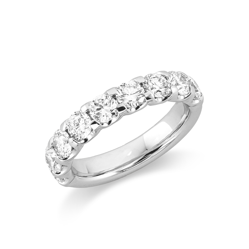 Image 90000511 - Ring 18 kt WG, 9 Brillanten 1,48 ct, TW-si, Weite:54 =*=*= Unterkategorie: Memoire ...