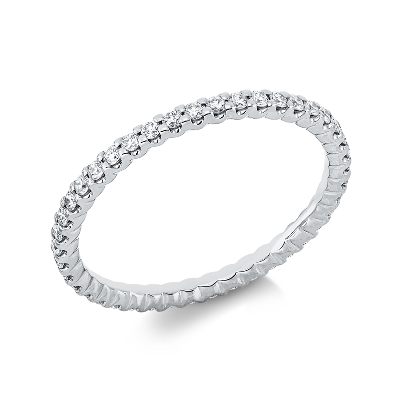 Image 90000513 - Ring 18 kt WG, 42 Brillanten 0,41 ct, TW-si, B:1,7 mm, Weite:54 =*=*= Unterkategorie: ...