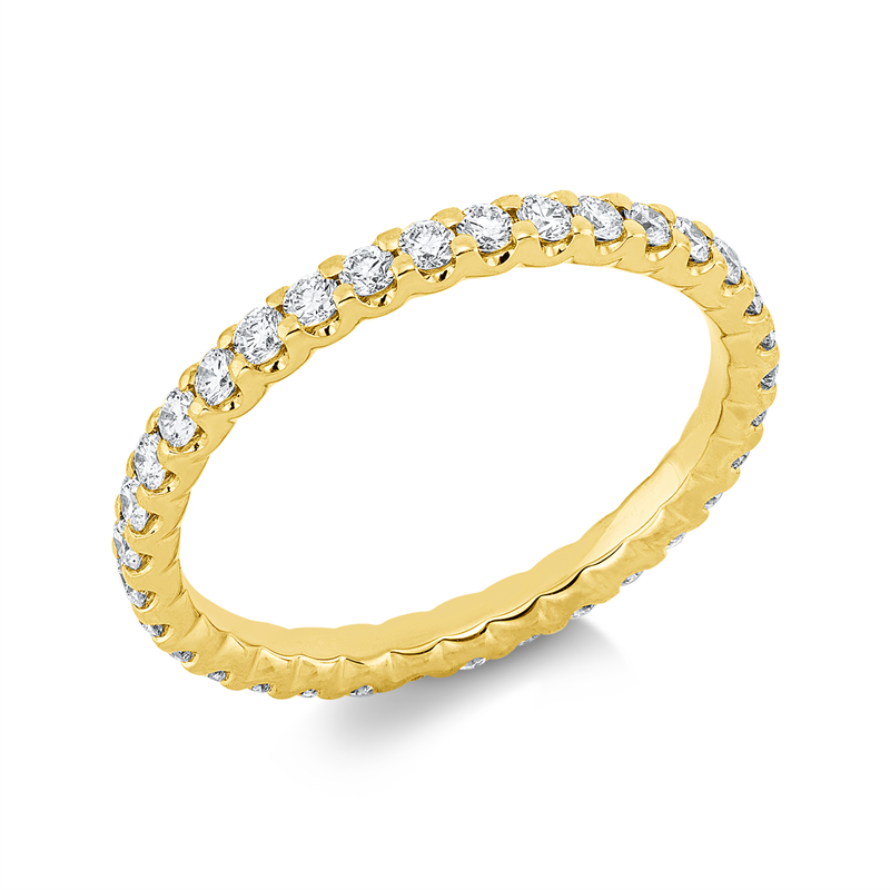 Image 90000514 - Ring 18 kt GG, 34 Brillanten 0,67 ct, TW-si, B:2,1 mm, Weite:54 =*=*= Unterkategorie: ...