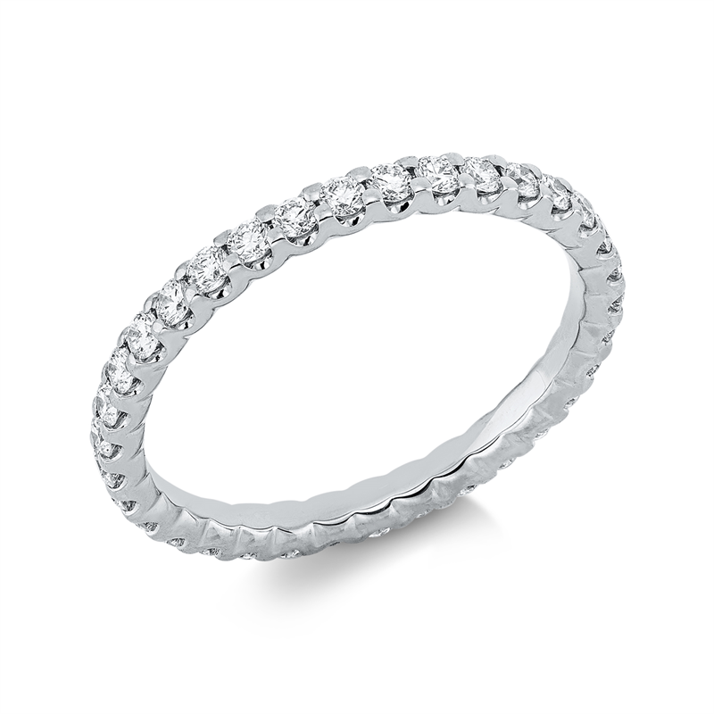 Image 90000515 - Ring 18 kt WG, 34 Brillanten 0,68 ct, TW-si, B:2,1 mm, Weite:54 =*=*= Unterkategorie: ...
