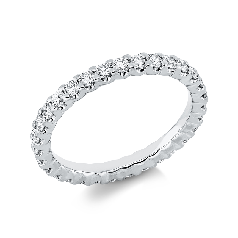 Image 90000517 - Ring 18 kt WG, 31 Brillanten 0,91 ct, TW-si, B:2,4 mm, Weite:54 =*=*= Unterkategorie: ...