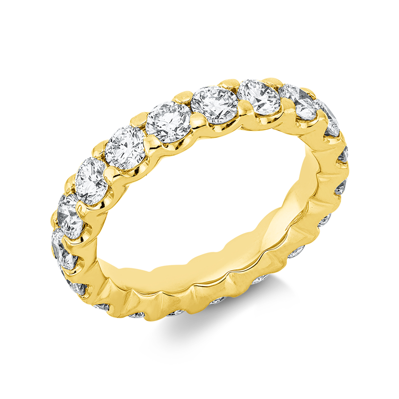 Image 90000520 - Ring 18 kt GG, 19 Brillanten 3,02 ct, TW-si, B:3,4 mm, Weite:54 =*=*= Unterkategorie: ...
