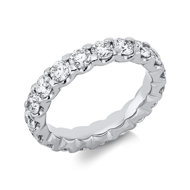 Image 90000521 - Ring 18 kt WG, 19 Brillanten 3,06 ct, TW-si, B:3,4 mm, Weite:54 =*=*= Unterkategorie: ...