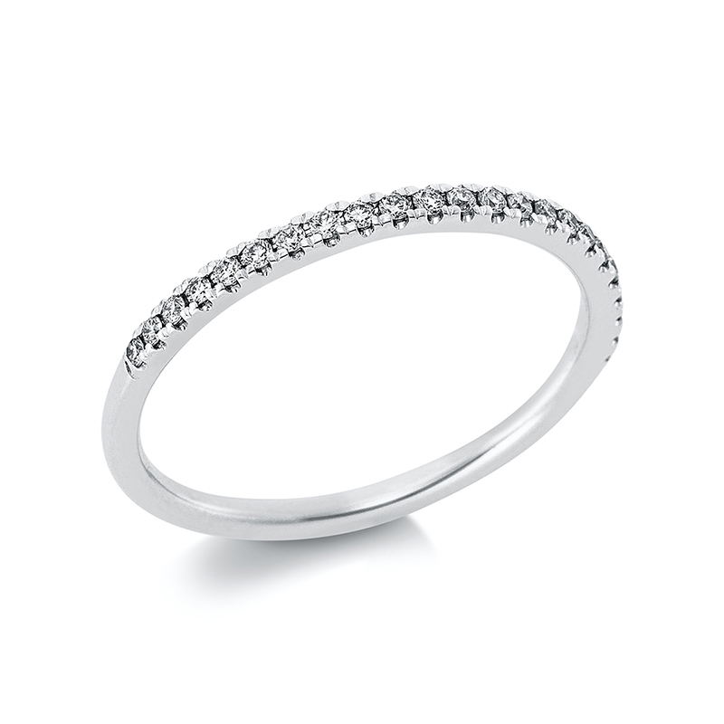 Image 90000526 - Ring 14 kt WG, 23 Brillanten 0,15 ct, TW-si, B:1,7 mm, Weite:50 =*=*= Unterkategorie: ...