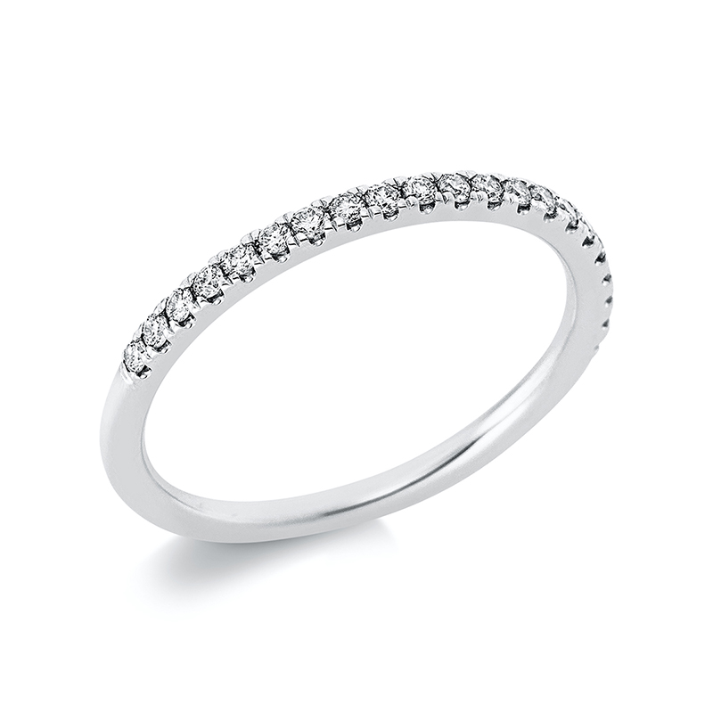 Image 90000538 - Ring 14 kt WG, 21 Brillanten 0,20 ct, TW-si, B:1,8 mm, Weite:56 =*=*= Unterkategorie: ...