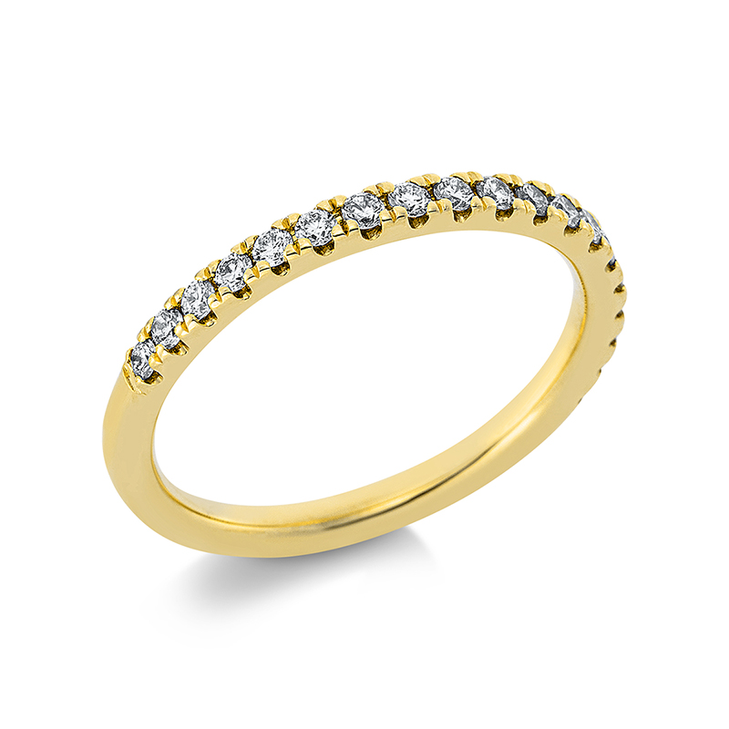 Image 90000542 - Ring 18 kt GG, 19 Brillanten 0,33 ct, TW-si, B:2,2 mm, Weite:50 =*=*= Unterkategorie: ...