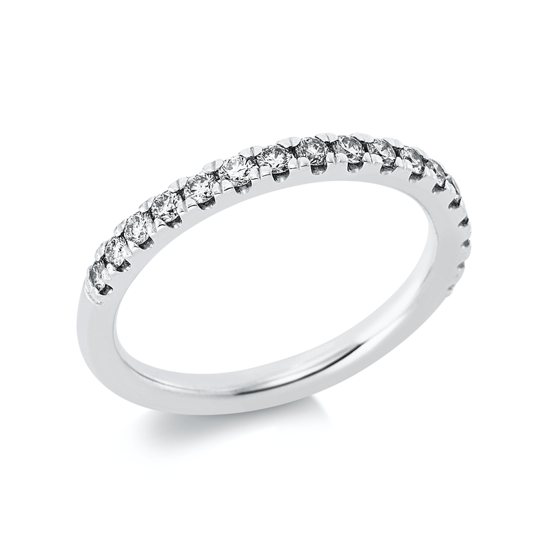 Image 90000558 - Ring 950 Pt Platin, 17 Brillanten 0,39 ct, TW-si, B:2,3 mm, ...