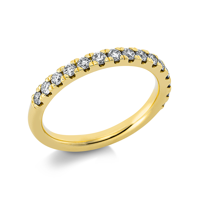 Image 90000566 - Ring 14 kt GG, 15 Brillanten 0,52 ct, TW-si, B:2,5 mm, Weite:50 =*=*= Unterkategorie: ...