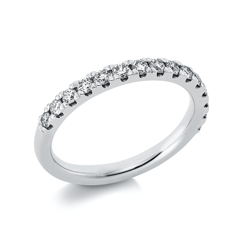 Image 90000575 - Ring 14 kt WG, 15 Brillanten 0,52 ct, TW-si, B:2,5 mm, Weite:50 =*=*= Unterkategorie: ...