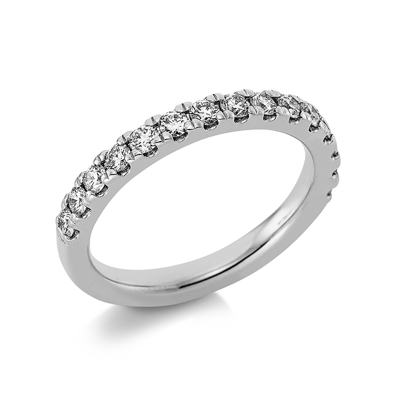 Image 90000584 - Ring 950 Pt Platin, 15 Brillanten 0,59 ct, TW-si, B:2,7 mm, ...