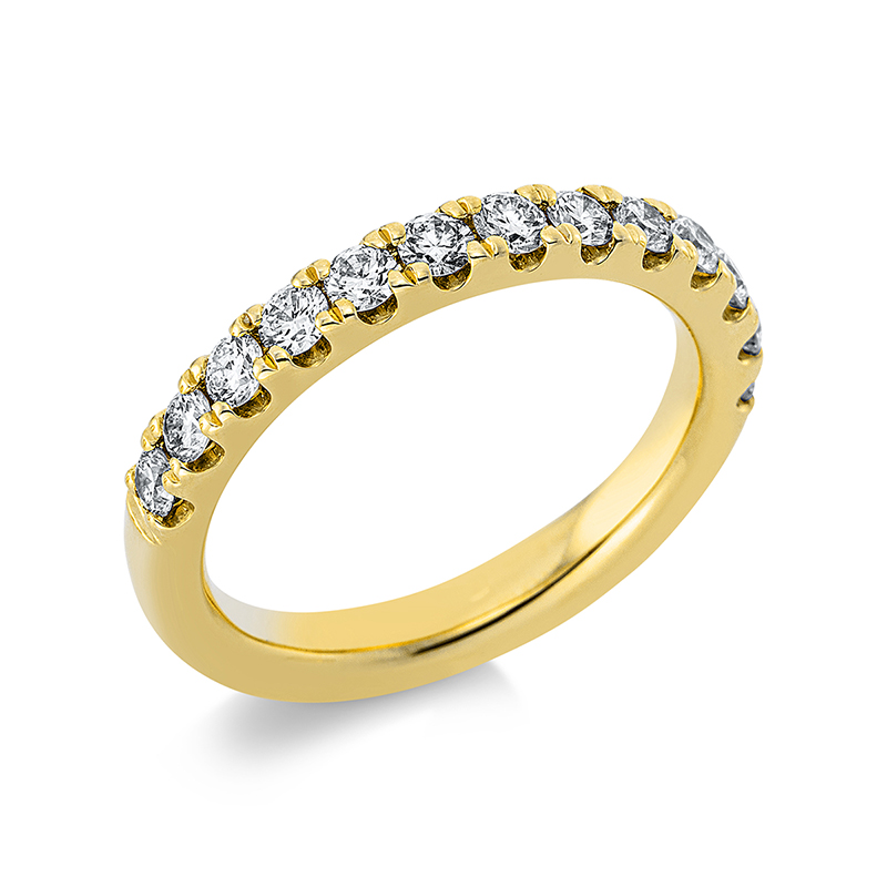Image 90000594 - Ring 14 kt GG, 13 Brillanten 0,76 ct, TW-si, B:3,0 mm, Weite:50 =*=*= Unterkategorie: ...