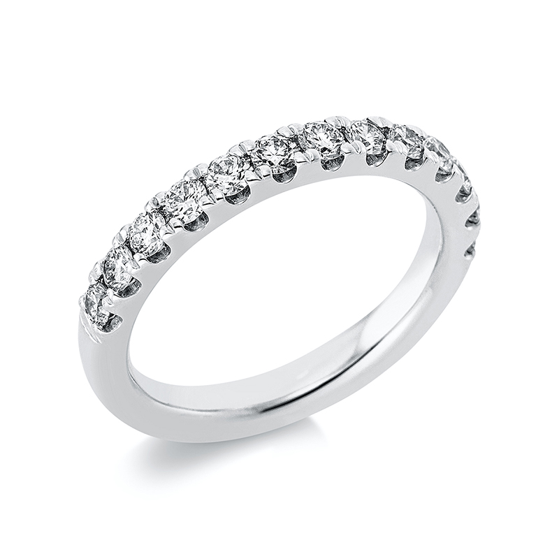 Image 90000605 - Ring 950 Pt Platin, 13 Brillanten 0,77 ct, TW-si, B:3,0 mm, ...